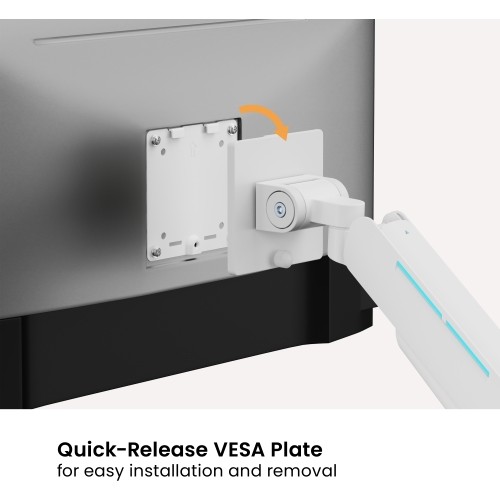 Настольный кронштейн для 2 мониторов размером 17″–35″ с RGB подсветкой