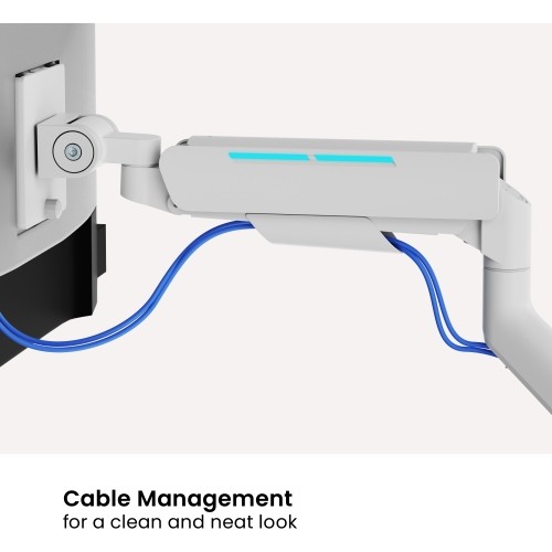 Настольный кронштейн для 2 мониторов размером 17″–35″ с RGB подсветкой