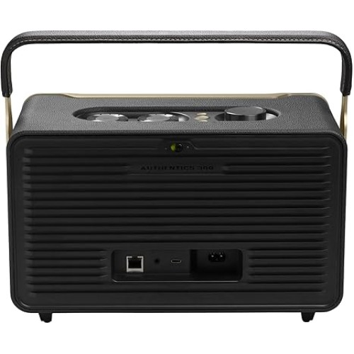 Акустическая система JBL Authentics 300 в ретро дизайне – черная