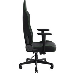 Игровое кресло Iskur V2 X (Черная ткань) — черный/зеленый