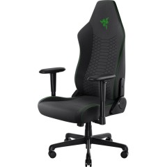Игровое кресло Iskur V2 X (Черная ткань) — черный/зеленый