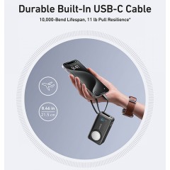 סוללת גיבוי Anker MagGo Power Bank 10000mAh 35W ל-Apple Watch