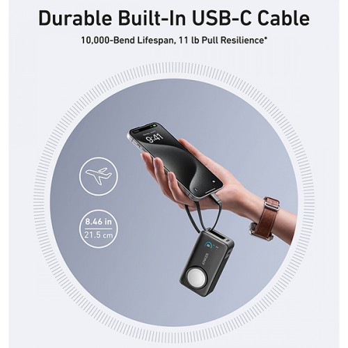 סוללת גיבוי Anker MagGo Power Bank 10000mAh 35W ל-Apple Watch