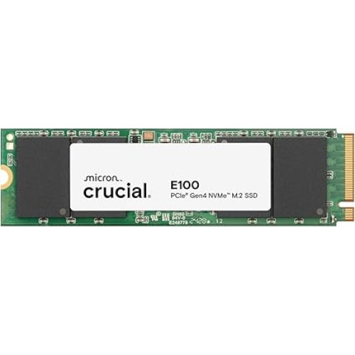 Внутренний SSD-накопитель Crucial E100 2TB NVMe PCIe 4.0 M.2 2280