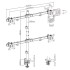 Настольный кронштейн для 4 мониторов размером 17″–32″