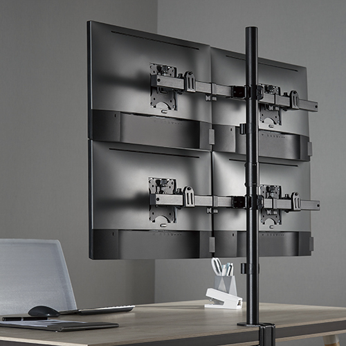 Настольный кронштейн для 4 мониторов размером 17″–32″