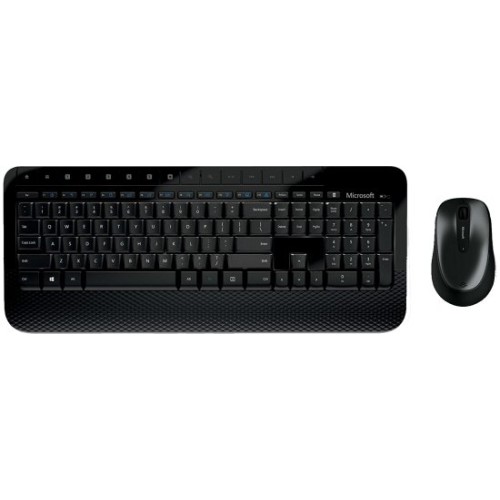 סט מקלדת ועכבר אלחוטיים Microsoft Wireless BlueTrack Desktop Set 2000 עברית / אנגלית / רוסית