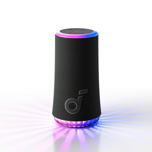 רמקול נייד Anker Soundcore Glow עם תאורת RGB — שחור