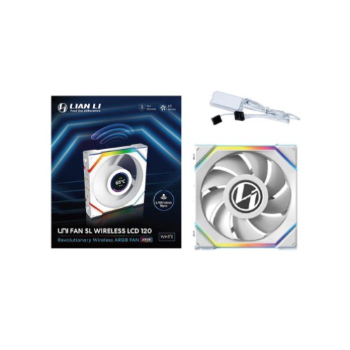 Вентилятор LIAN-LI UNI SL Wireless LCD 120 мм белый