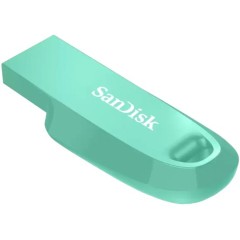 זיכרון נייד SanDisk Ultra Curve USB 3.2 בנפח 64GB צבע ירוק