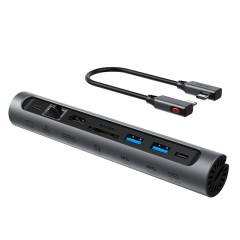 מעמד-רכז רב-תכליתי Acefast E5 USB-C למחשב נייד — אפור חללי