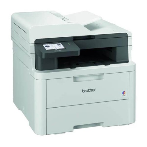 Brother MFC-L3740CDW Wi-Fi Color Laser Multifunction Printer with Scanner, Copier and Fax — White
