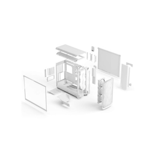 Компьютерный корпус FRACTAL DESIGN MESHIFY 3 XL AMBIENCE PRO RGB WHITE TG CLEAR TINT