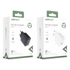 Сетевое зарядное устройство Fast Charge A1 PD3.0 20W (1xUSB-C) – EU вилка в белом цвете