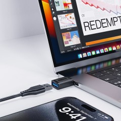 מתאם J1 מחיבור USB-A לחיבור USB-C