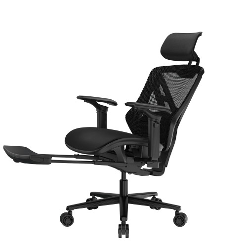 COUGAR Speeder Neo Ergonomic Gaming Chair with Footrest — Black