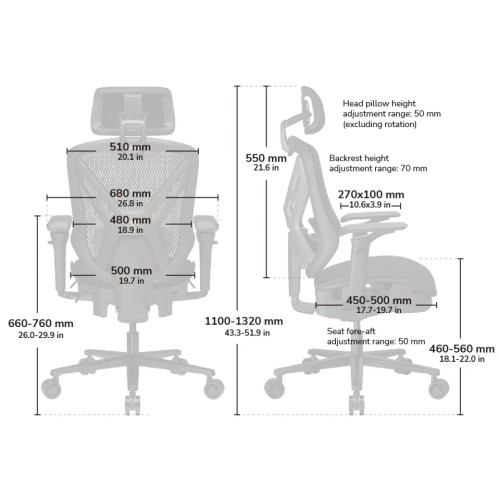 COUGAR Speeder Neo Ergonomic Gaming Chair with Footrest — Black