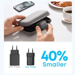 Compact Anker USB-C 25W Wall Charger — Black