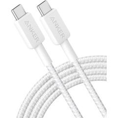 Anker 322 USB-C to USB-C Charging & Data Cable 0.9m — White