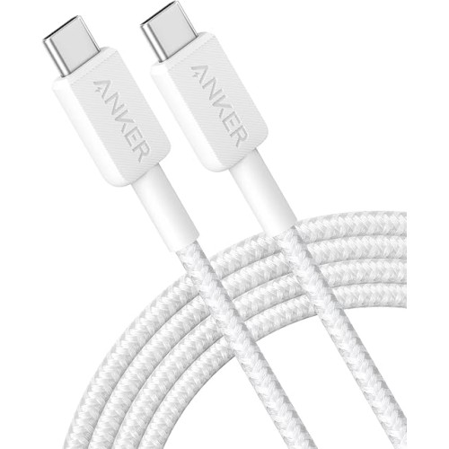 Anker 322 USB-C to USB-C Charging & Data Cable 0.9m — White