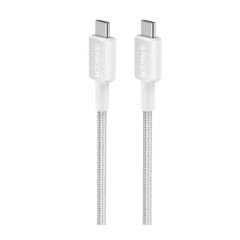 Anker 322 USB-C to USB-C Charging & Data Cable 0.9m — White