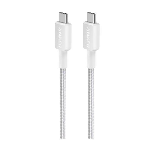 Anker 322 USB-C to USB-C Charging & Data Cable 0.9m — White