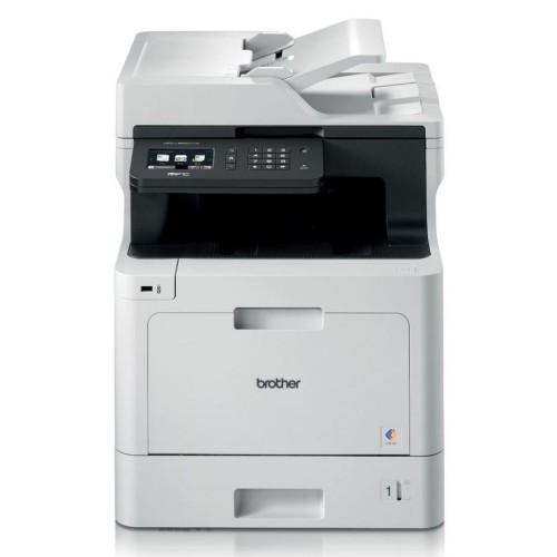 Brother MFC-L8690CDW Wi-Fi Color Laser Multifunction Printer with Scanner, Copier and Fax — White