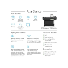 מדפסת פלוטר HP DesignJet T730 36-in Printer F9A29D