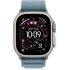 שעון Apple Watch Ultra 3 בגודל 49 מ"מ עם GPS + Cellular בצבע Natural Titanium עם רצועת Light Blue Alpine Loop — מידה Small (2025)
