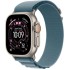 שעון Apple Watch Ultra 3 בגודל 49 מ"מ עם GPS + Cellular בצבע Natural Titanium עם רצועת Light Blue Alpine Loop — מידה Small (2025)