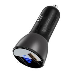 Быстрое автомобильное зарядное устройство B6 63W (USB-C + USB-A)