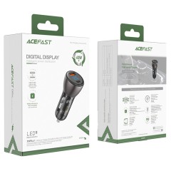 Быстрое автомобильное зарядное устройство B6 63W (USB-C + USB-A)