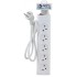 Power Strip with 5 Outlets and Switch 1 Meter Semicon