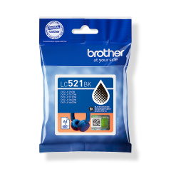 Brother LC521BK Original Black Ink Cartridge for DCP-J1260W / DCP-J1310DW / DCP-J1313DW / DCP-J1360DW / DCP-J1460DW