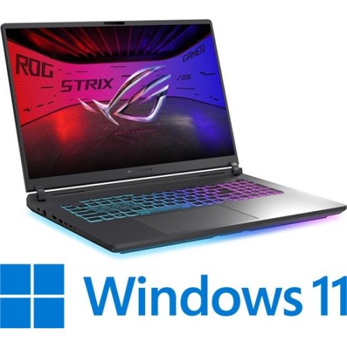 מחשב נייד אסוס Asus ROG Strix G18 18" U9-275HX RTX 5070Ti 32GB 2TB — אפור Eclipse Gray (Win 11 Home)