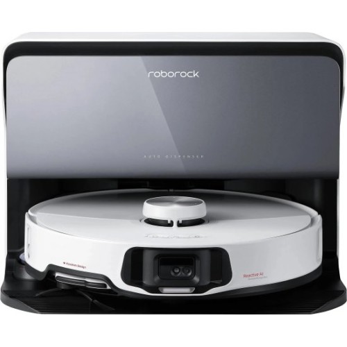 Roborock S8 MaxV Ultra robot vacuum cleaner with water refill and drainage dock 10000Pa — White