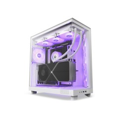 Computer Case NZXT H6 FLOW RGB WHITE