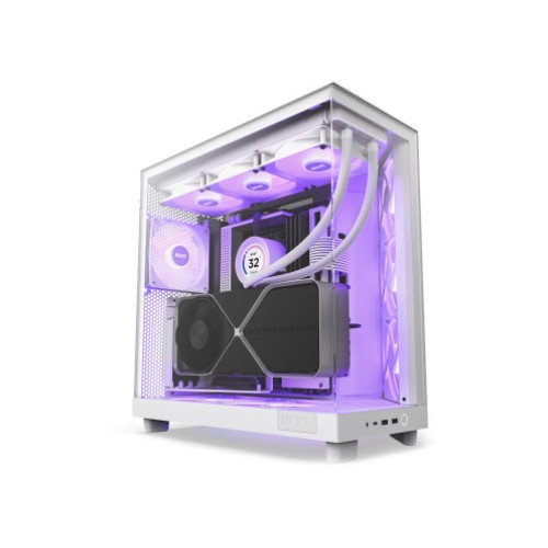 Computer Case NZXT H6 FLOW RGB WHITE