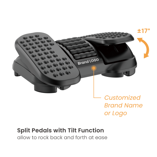 Massage Footrest with Split Pedals
