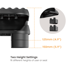 Massage Footrest with Split Pedals