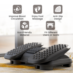 Massage Footrest with Split Pedals