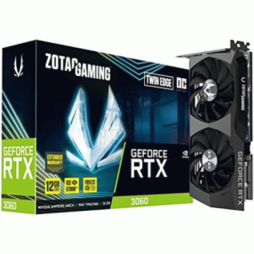 Видеокарта для игр Nvidia RTX 3060 Twin Edge OC 12 ГБ ZOTAC ZT-A30600H-10M