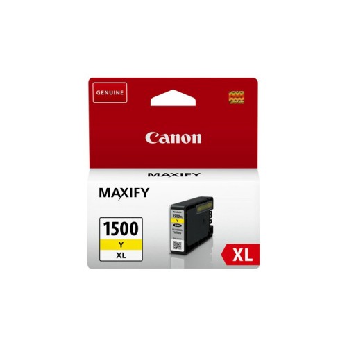 מחסנית דיו צהובה מקורית Canon PGI-1500XL Y בתפוקה גבוהה למדפסות Canon MAXIFY