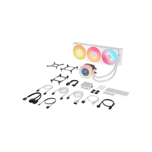 CORSAIR iCUE Link Titan 360 RX LCD AIO White Liquid CPU Cooler