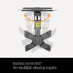 Motorized Flip-Down Swivel TV Ceiling Mount PLB-M0544DS