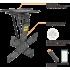 Motorized Flip-Down Swivel TV Ceiling Mount PLB-M0544DS