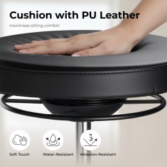 Эргономичный табурет с регулируемой высотой — черная