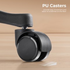 Эргономичный табурет с регулируемой высотой — черная