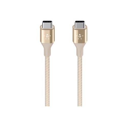Кабель Belkin MIXIT↑ DuraTek – USB-C на USB-C 1.2 метр (золотой)