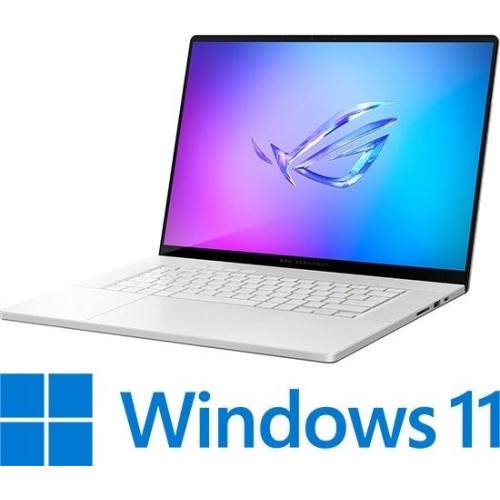 מחשב נייד אסוס Asus ROG Zephyrus G16 16" RTX5080 64GB 2TB — לבן Platinum White (Win 11 Home)